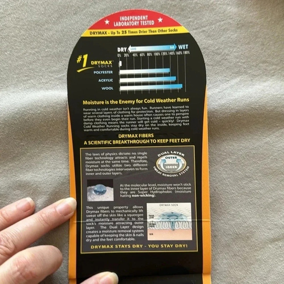 Drymax men’s cold weather crew socks - Picture 3 of 7